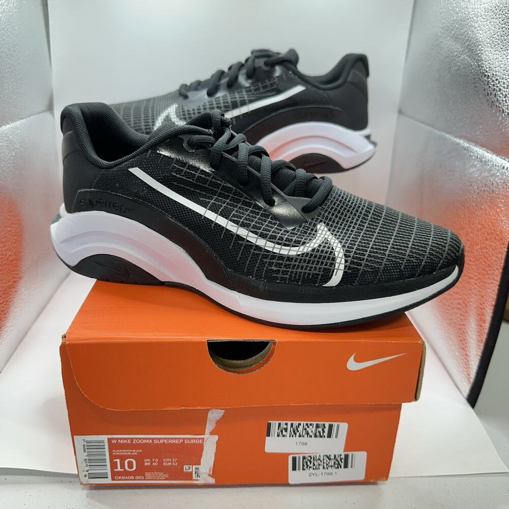 Nike ZoomX SuperRep Surge Women's Shoes CK9406 001 Black/White | Size 10 US-NWB